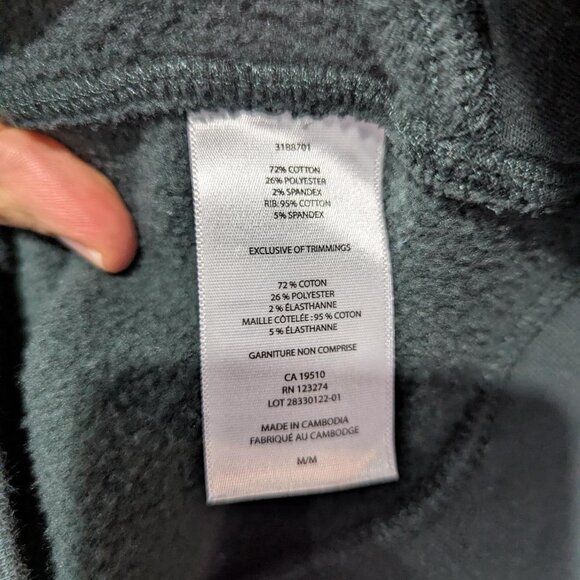 Lole Hunter Green Scuba Style Zip Up Hoodie Women's M Athleisure 24 Inch L - Picture 7 of 9